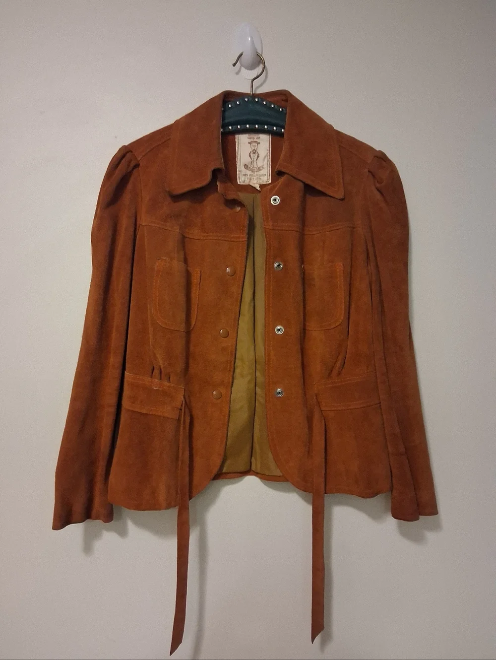 Gassy Jack Women’s Suede Jacket in Rust Brown - Vintage Style - Picture 2 of 9